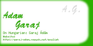 adam garaj business card